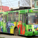 Реклама на тролейбусах в Івано-Франківську
