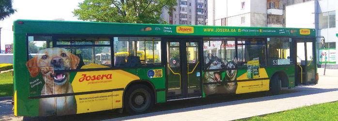 реклама на автобусах Львів
