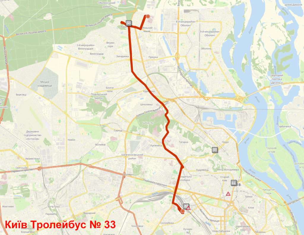 Тролейбус 33 Київ 