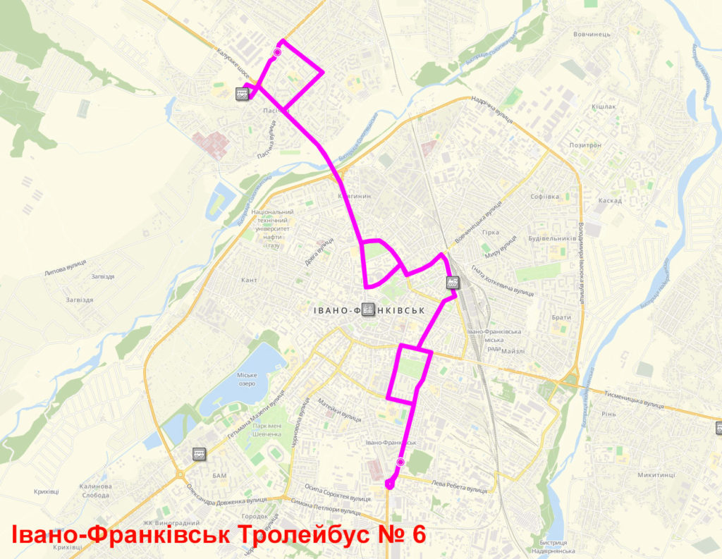 Тролейбус 6 Івано-Франківськ 