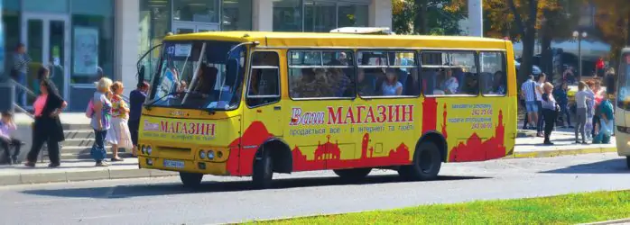 реклама на маршрутках